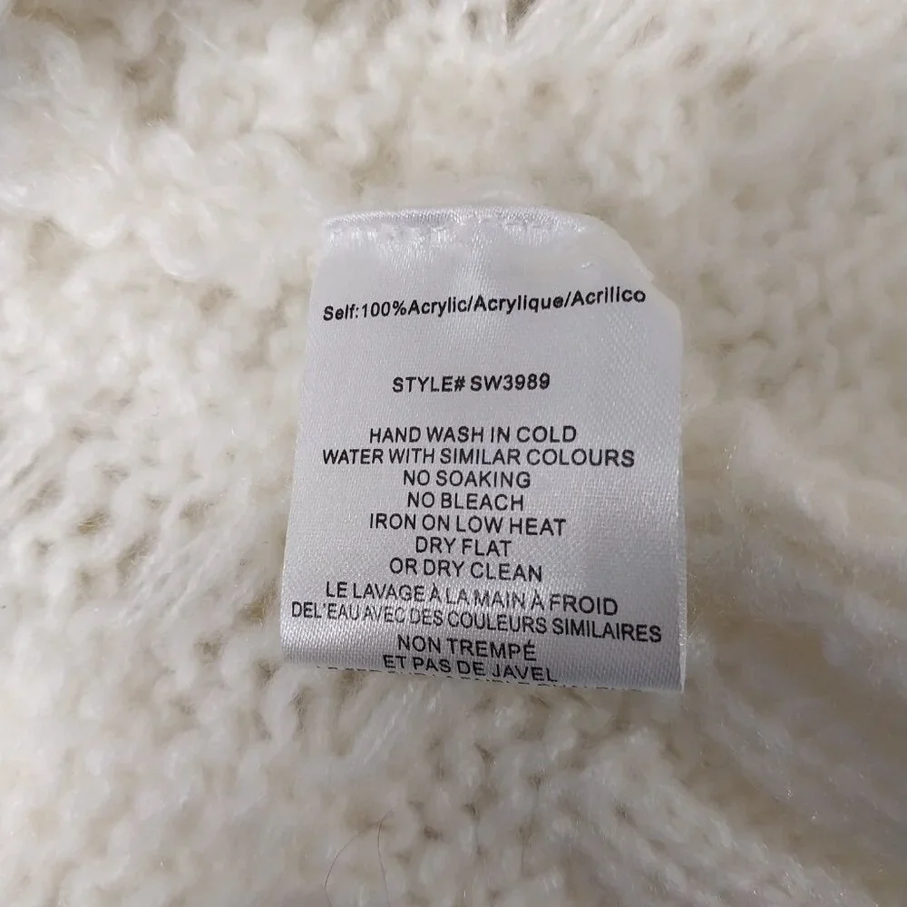 3374 Size Large Ciebon Beaded Pearl Sweater Cardigan - Picture 7 of 7